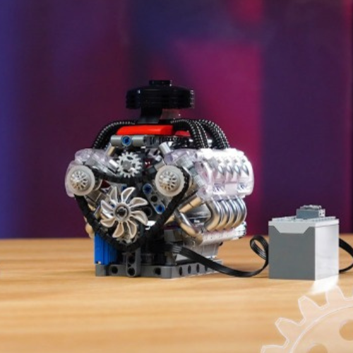 V8 Lego Engine Model